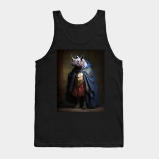 Royal Portrait of a Rhinoceros Tank Top